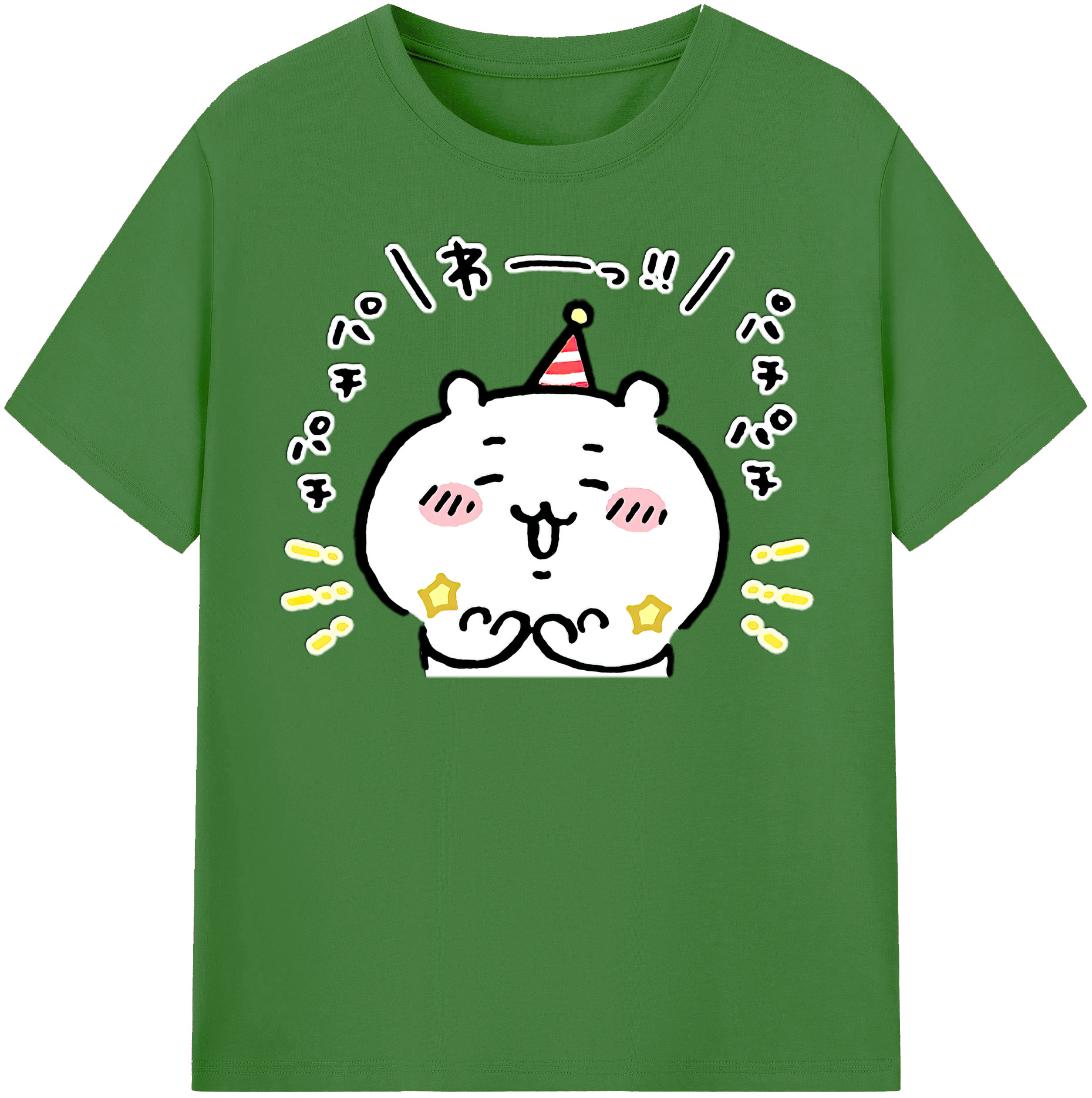 （画像用） ちいかわ ちいかわ Chii-kawa chiikawa レディースカジュアルプリントTシャツ（綿100％）